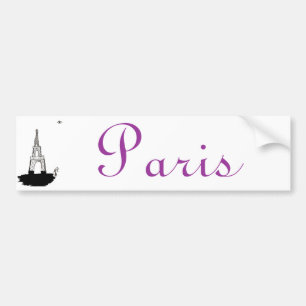 Paris, frankriken och eiffel torn bildekal
