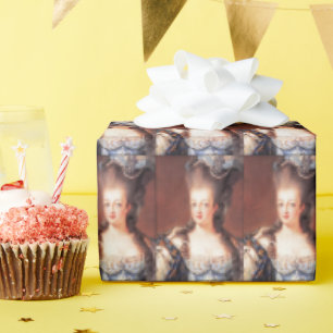 Paris Fransk Marie Antoinette Inpackningspapper Presentpapper