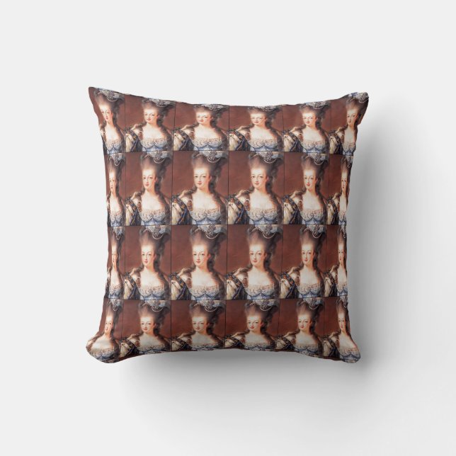 Paris Fransk Marie Antoinette Pillow Kudde (Framsida)