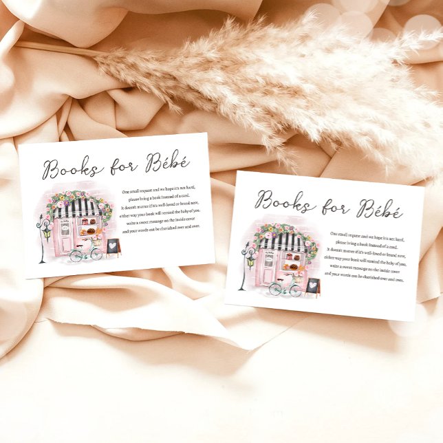 Paris Fransk Patisserie Baby Shower, ta med Bok Tilläggskort (Skapare uppladdad)
