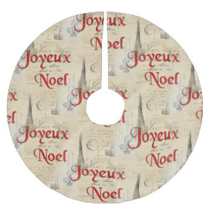 Paris Fransk Postcards Julgran Skirt Julgransmatta Borstad Polyester