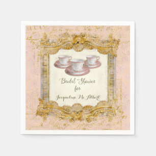 Paris Fransk Royal Versailles Palace Tea Party Pappersservett