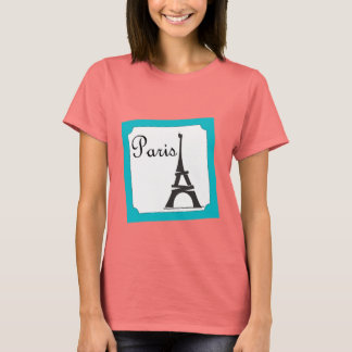Paris Frimärke Blue Tee