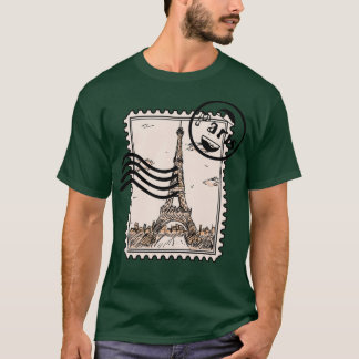 Paris Frimärke T Shirt