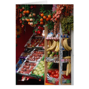 Paris frukt marknadsför kortet hälsningskort