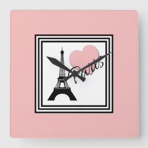 Paris Fyrkantig Klocka