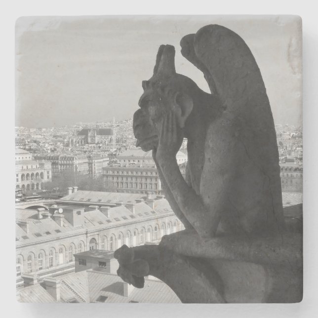 Paris Gargoyle Underlägg Sten (Framsidan)