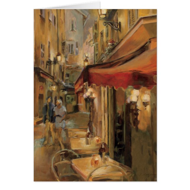 Paris gataplats hälsningskort (Framsidan)