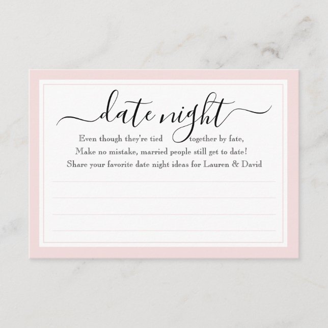 Paris Glam Date Night Cards | MÖHIPPA Tilläggskort (Framsida)