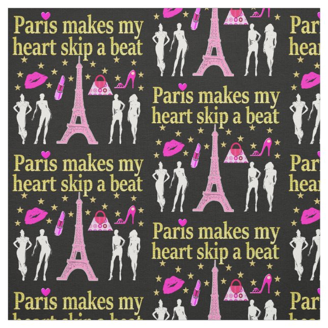 PARIS GÖR MITT HJÄRTSKAP TILL EN BEAT FABRIC TYG (Provkarta)
