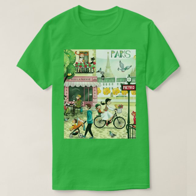 Paris Graphic TShirt T Shirt (Design framsida)