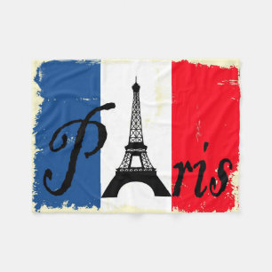 Paris grunge fleecefilt