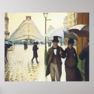 Paris Gustave Caillebott Poster