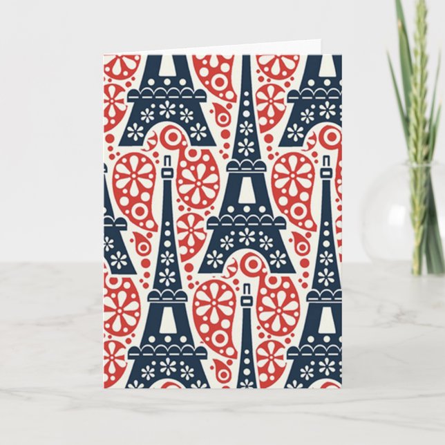 Paris hälsningkort kort (Framsida)