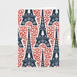 Paris hälsningkort kort