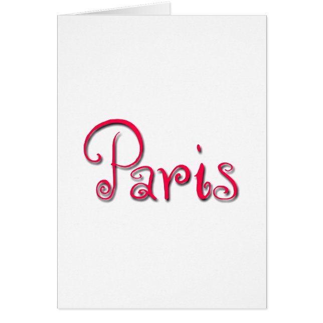 Paris Hälsningskort (Framsidan)