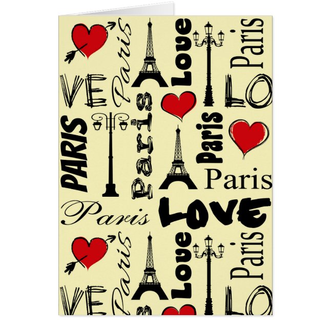 Paris Hälsningskort (Framsidan)