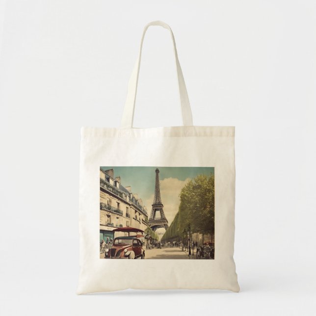 Paris handväska tygkasse (Framsidan)