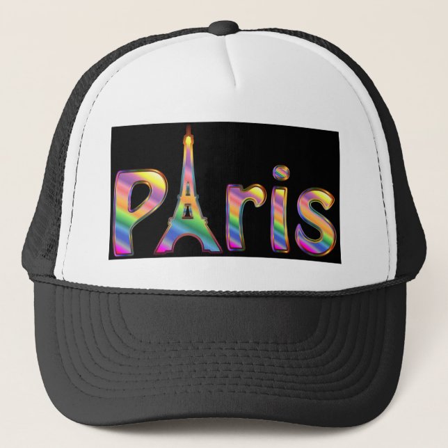 Paris, hatt, till salu! truckerkeps (Framsida)