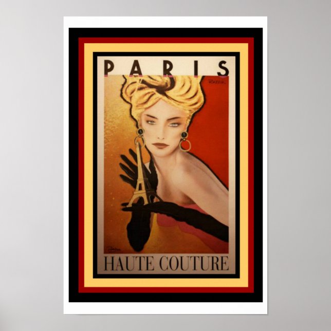 Paris Haute Couture Poster 13 x 19 (Framsidan)