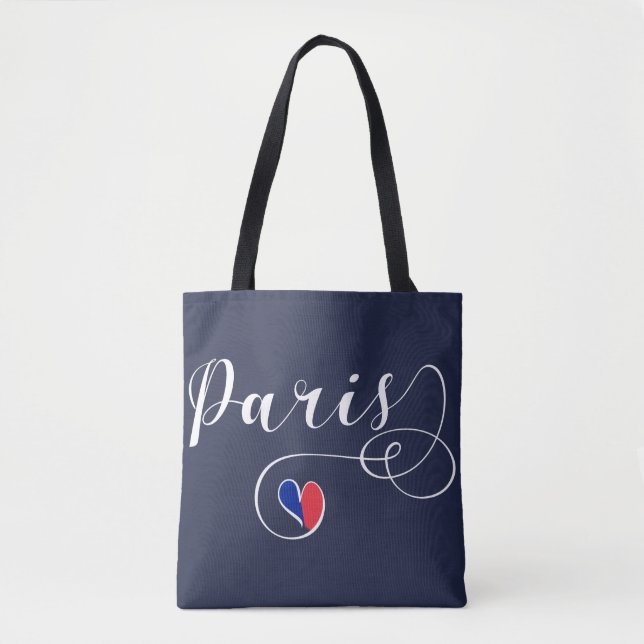Paris Heart-Matkassen, Frankrike Tygkasse (Framsida)