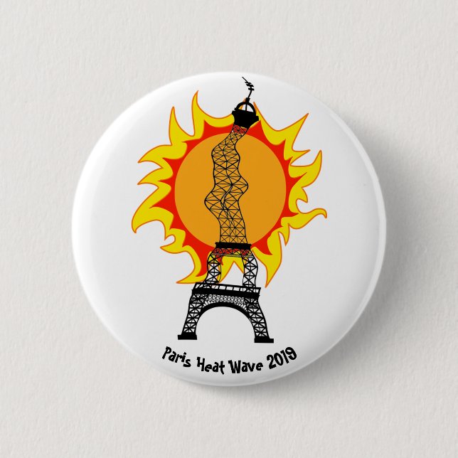 Paris Heat Wave 2019 Knapp (Framsida)