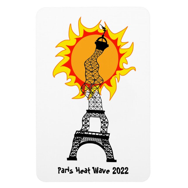 Paris Heat Wave 2022 Magnet (Vertikal)