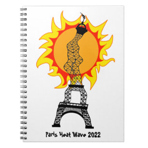 Paris Heat Wave 2022 Notebook Anteckningsbok