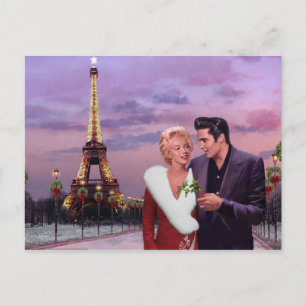 Paris Helgdag Helg Vykort