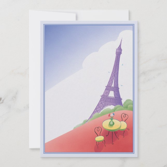 Paris helgdag© inbjudningar (Framsida)