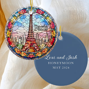 Paris Honeymoon Julgransprydnad Keramik