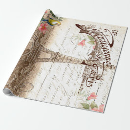 Paris i affisch för vår 60lb Decoupage Presentpapper