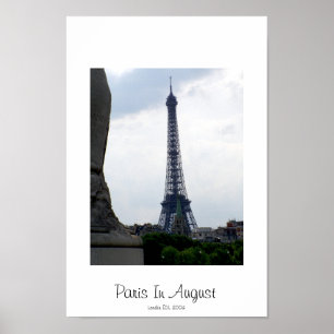 Paris i Augusti Poster