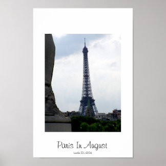 Paris i augusti poster