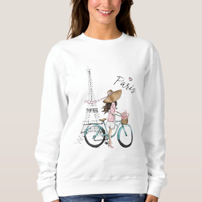 Paris i blom Ninni Genom Paris Chic i T Shirt (Framsida)