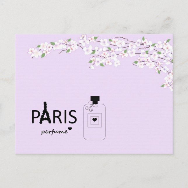 Paris i blomning vykort (Framsida)