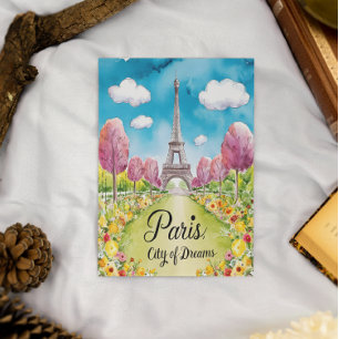 Paris i Bloom: en Dreamy Vår-dag Vykort