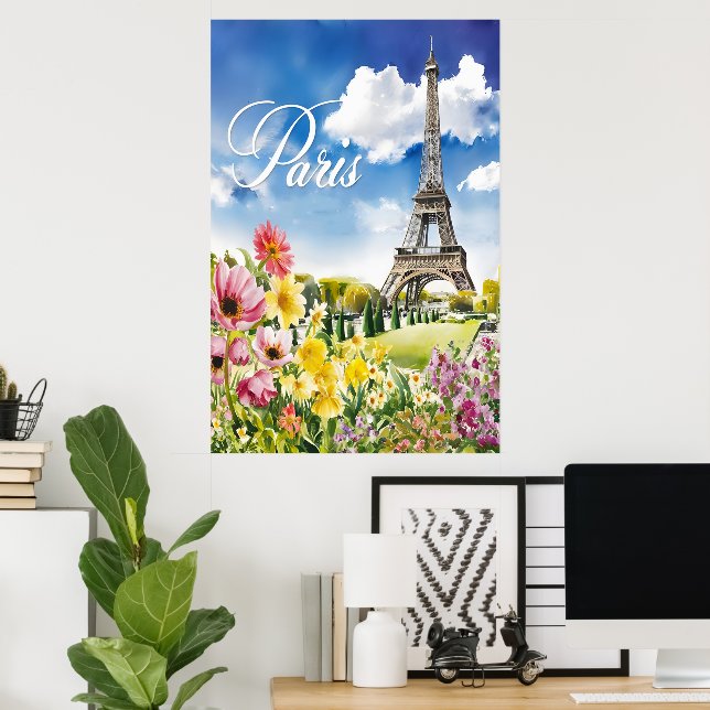 Paris i Bloom Poster (Hemmakontoret)