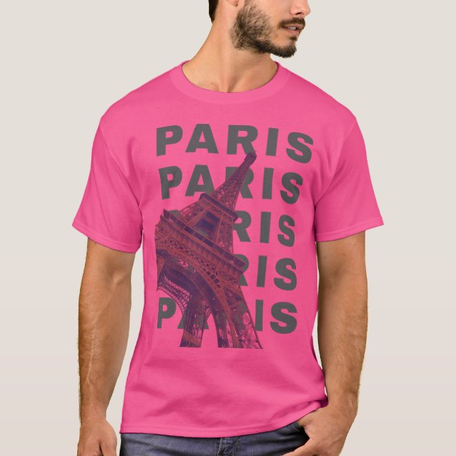 Paris i Coola Vintage T Shirt (Framsida)
