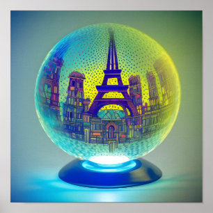 Paris i Crystal Boll Poster