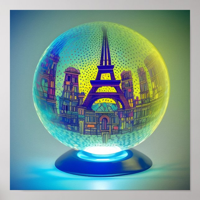 Paris i Crystal Boll Poster (Framsidan)