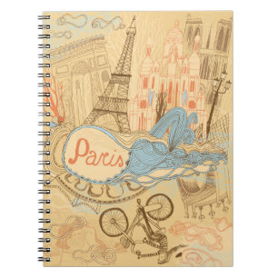 Paris i frankriken anteckningsbok
