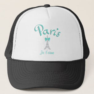 Paris I kärlek, du, Eiffel Torn, Aqua Truckerkeps