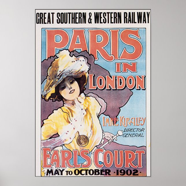 Paris i London Earls Court Poster (Framsidan)