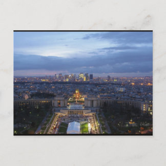 Paris i natt vykort