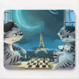 Paris i Night Mousepad Musmatta