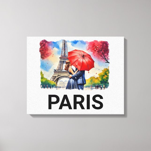 PARIS i Springtime Canvastryck (Framsida)