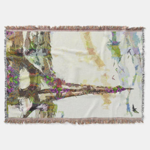 Paris i Vår Eiffel Torn Frankrike Blanket Filt