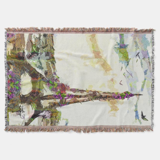 Paris i Vår Eiffel Torn Frankrike Blanket Filt (Framsidan)