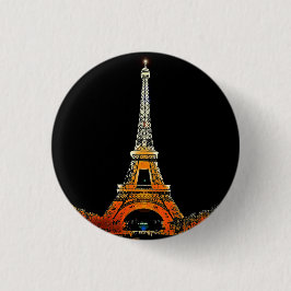 Paris i varje ögonblick: Eiffel Torn Travel Button Knapp